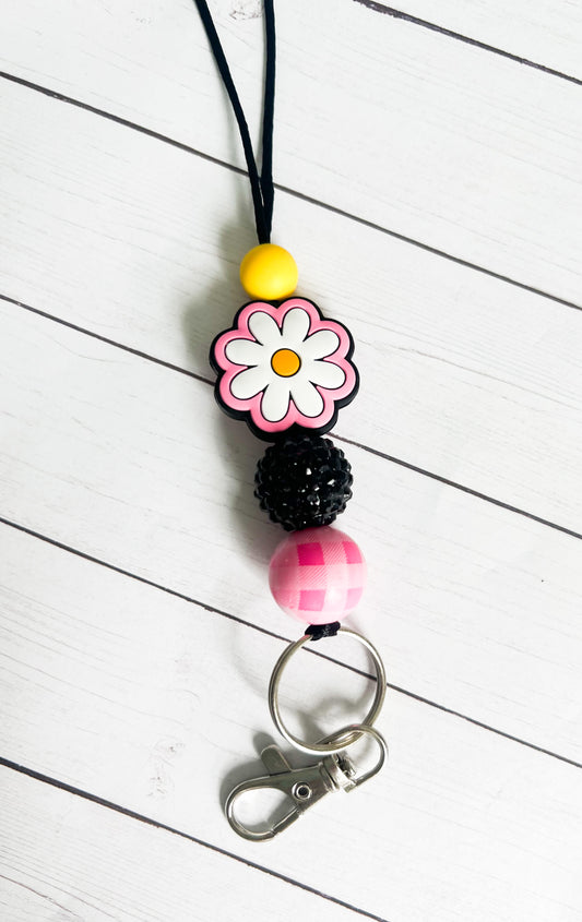 Plaid Daisy Lanyard